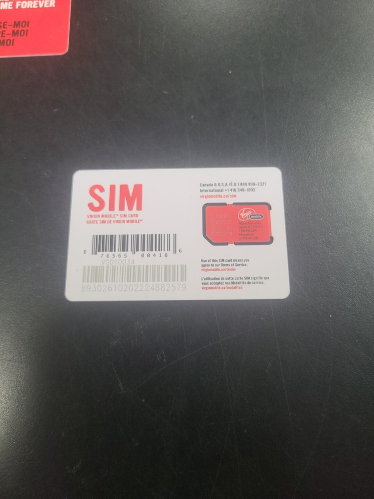 Virgin Mobile Canada Sim Card