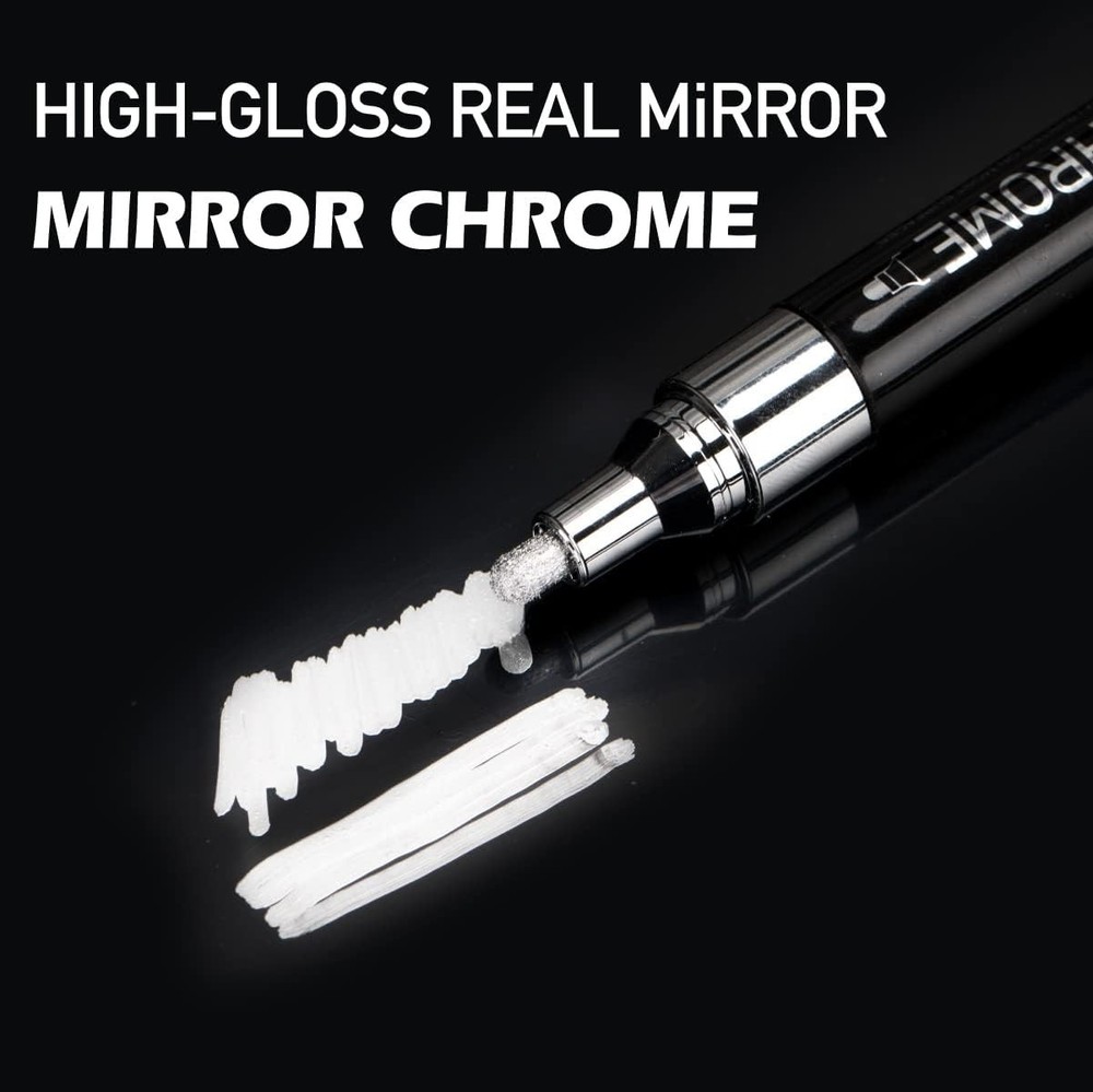 Liquid Chrome Marker Paint Marker DIY Silver Mirror Pen Any Surface High Gloss