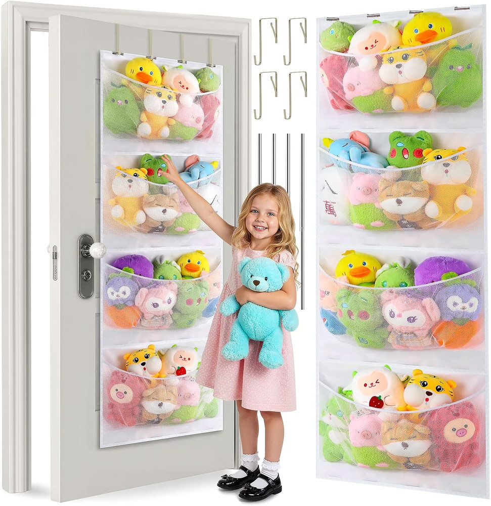 Upgraded Assembly Type Stuffed Animal Storage. Original Design & Patented, 4 Com
