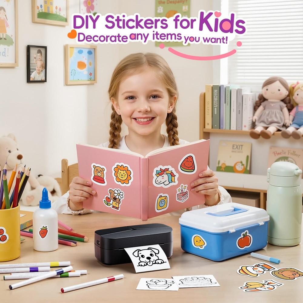 Phomemo TK32 Sticker For Kids Maker Upgrade Kit Temporary Tattoo Maker, Easy...