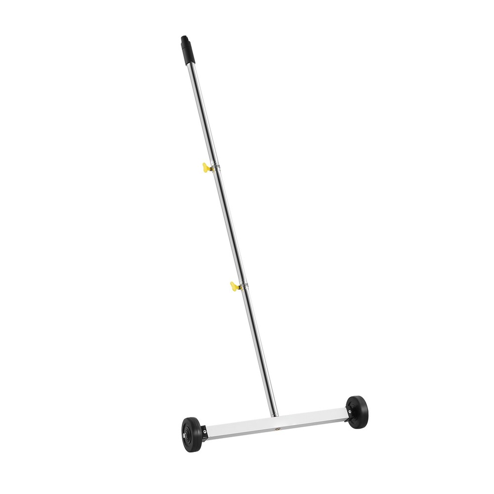 17" Rolling Magnetic Sweeper Picks up Tools Nails Screws Clips 10 lbs Capacity