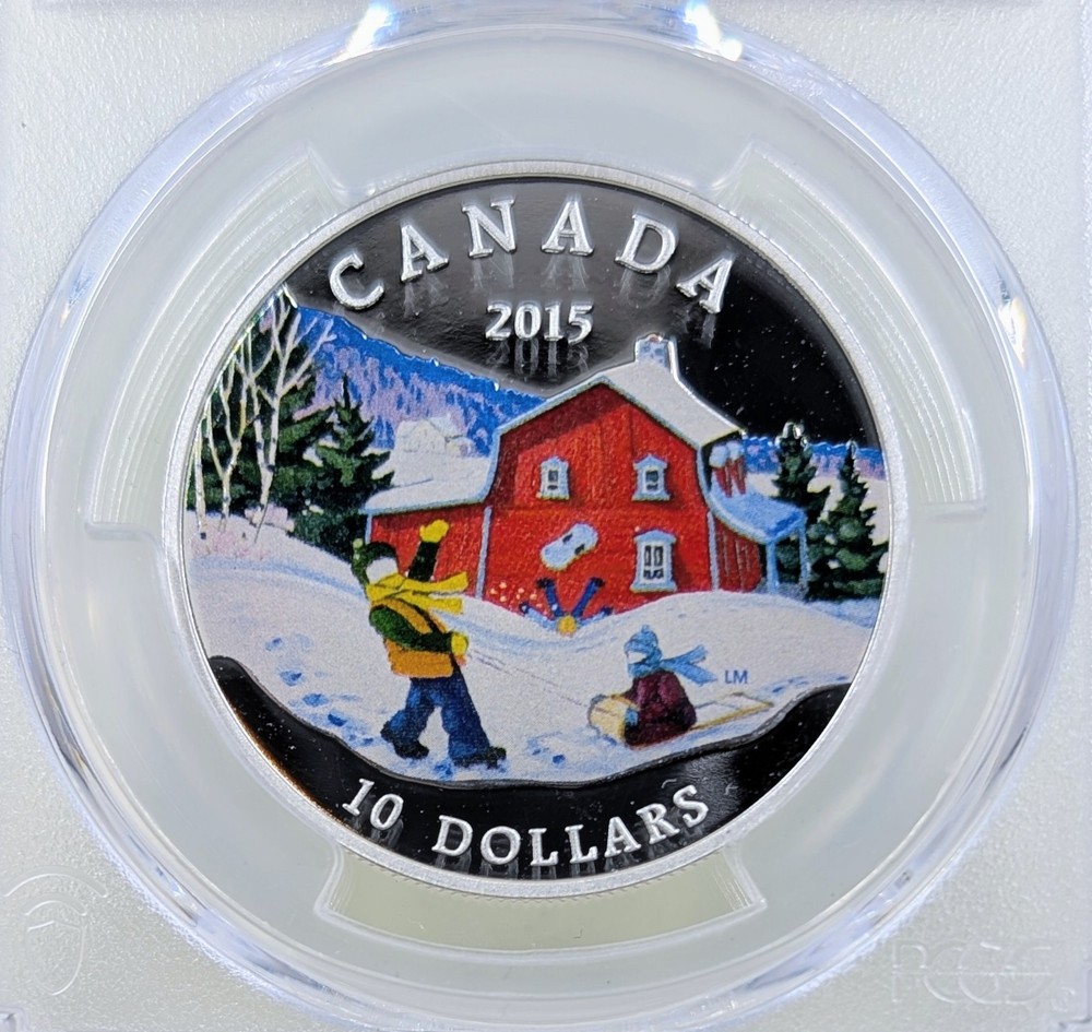 2015- Canada "Winter Scene" $10 Coin- PCGS PR69 DCAM