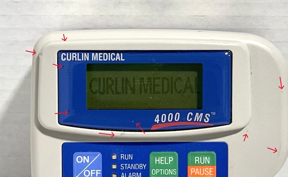 Curlin Medical 4000 CMS Ambulatory Infusion System Power Tested 303 Error Code