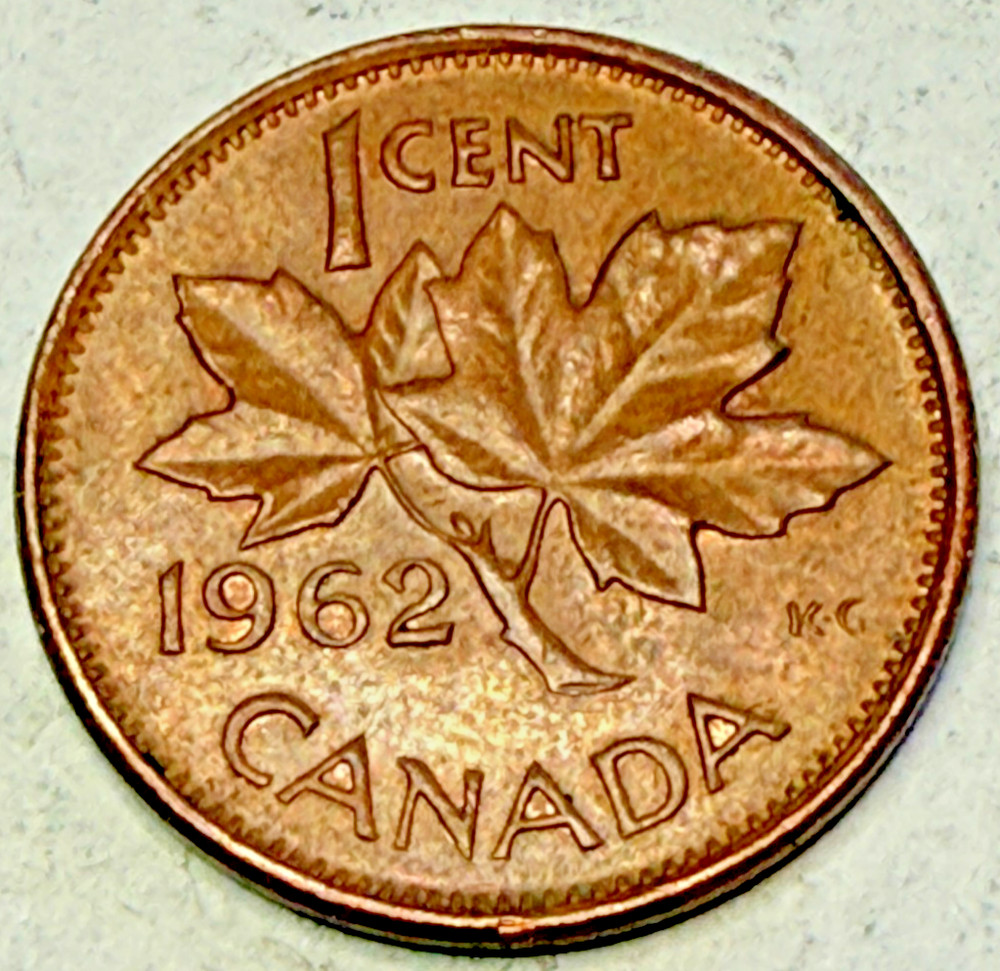 1962 Canadian Penny