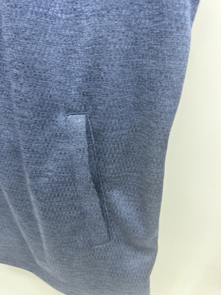 PGA tour full zip vest pullover blue Faint scale pattern Size XL