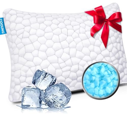 Cooling Bed Pillows for Sleeping 1 Standard (1 Count) Original White (Cooling)