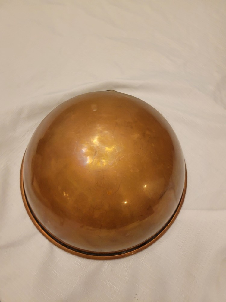 Vintage Copper Mixing Bowl Kitchen Decor Serving Bowl with Hanging Loop