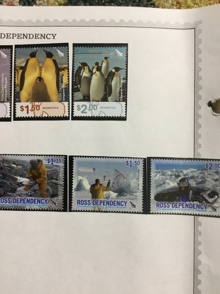 Ross Dependency Stamps 10 Piece Lot