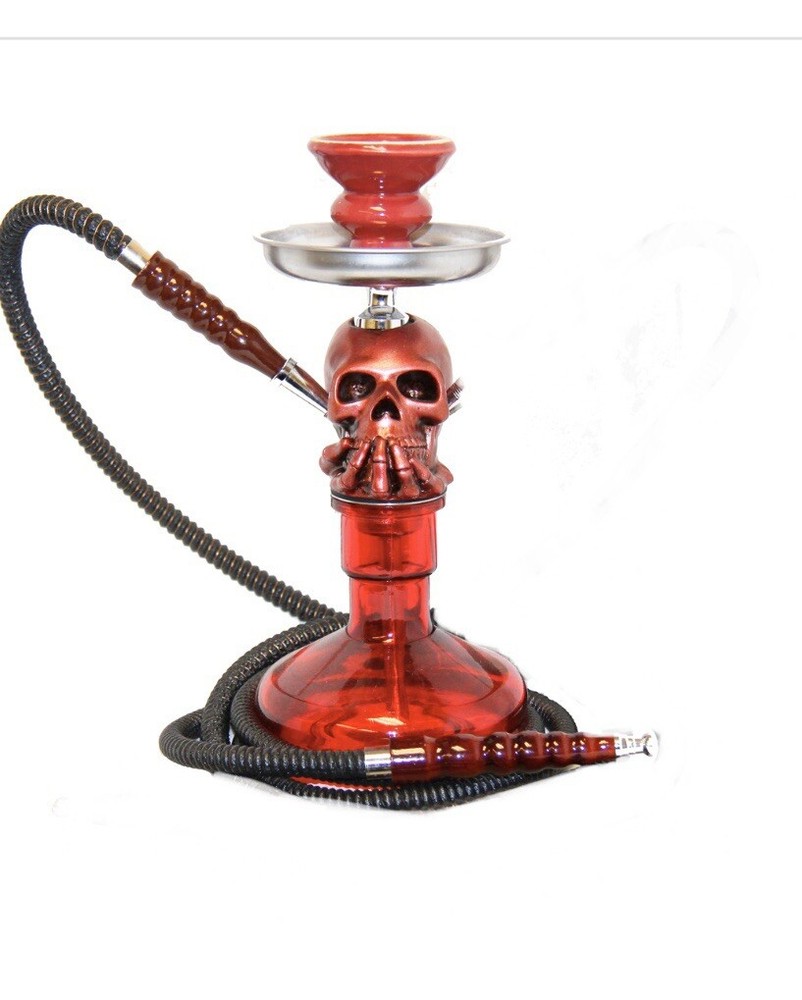 12INCH HIGH PATENTED INHALE SKULL HOOKAH WITH INTERLOCK SYSTEM