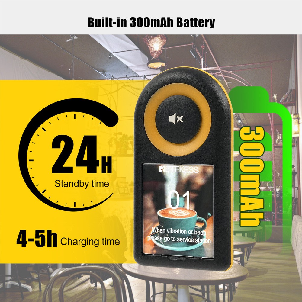 RETEKESS TD169 wireless calling system pager for restaurant PC function 20 Pager