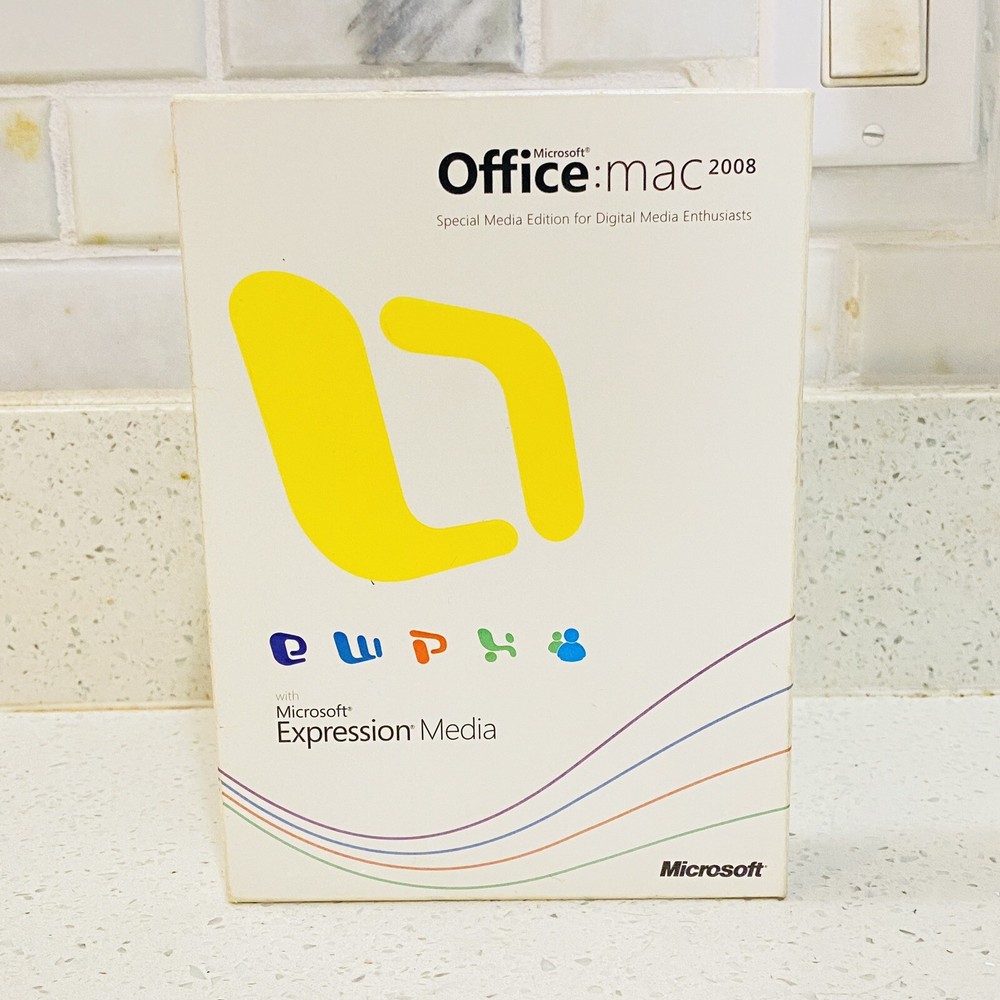 Microsoft Office: mac 2008 Microsoft Expression Media Japanese w/ Product Keys