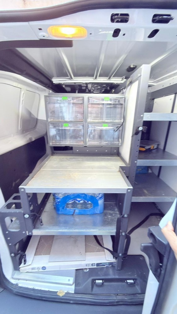 Van racking shelves