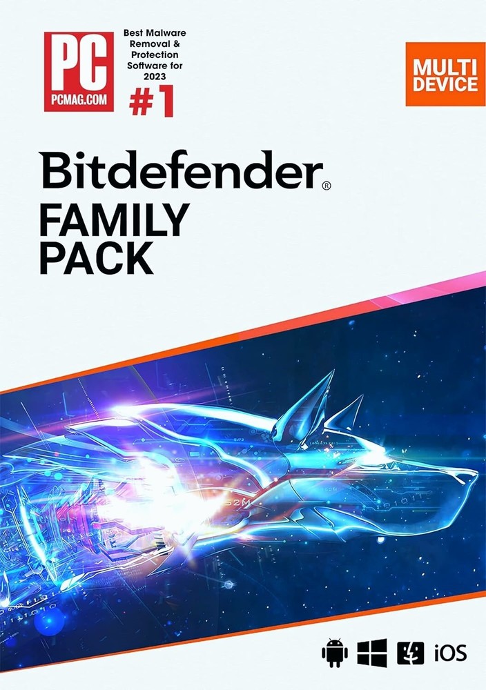 Bitdefender Family Pack 2025 - 3 Years For 15 Devices (Windows, MAC, Android)