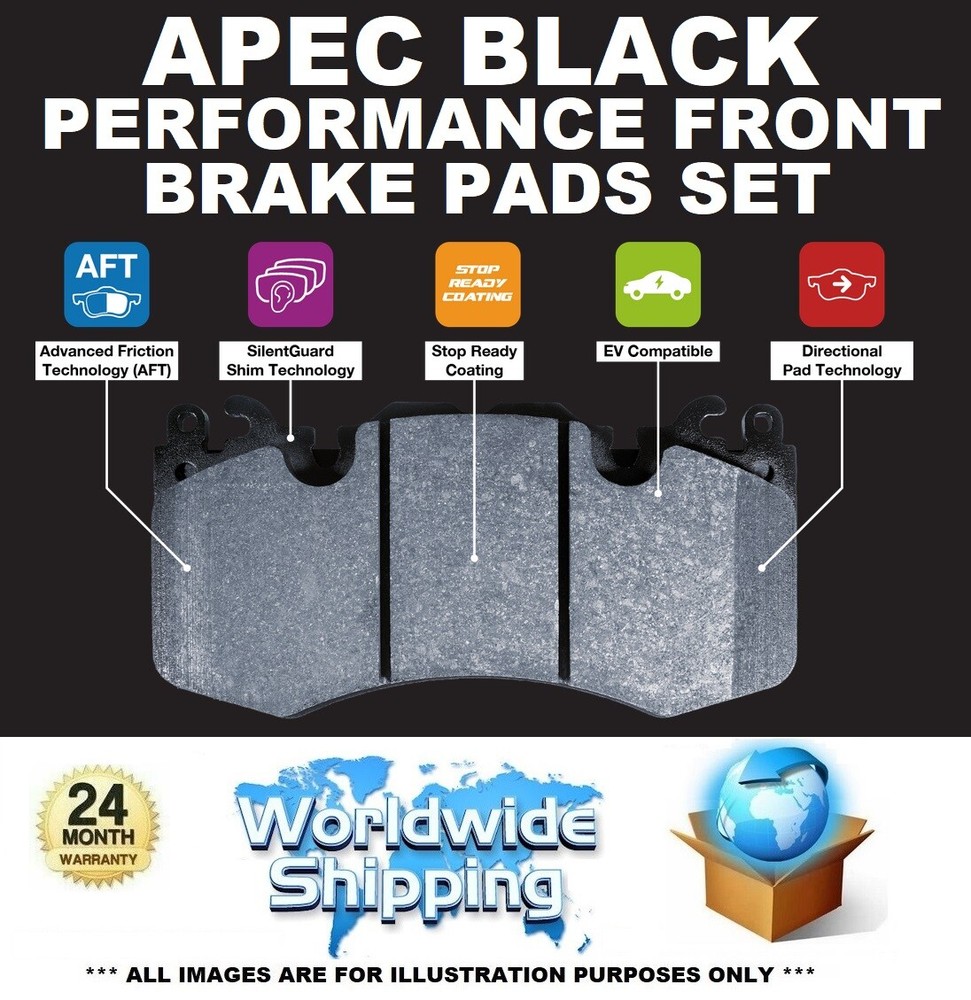 APEC BLACK Performance Front Pads for AUDI Q5 2.0 TDI 2010-2013