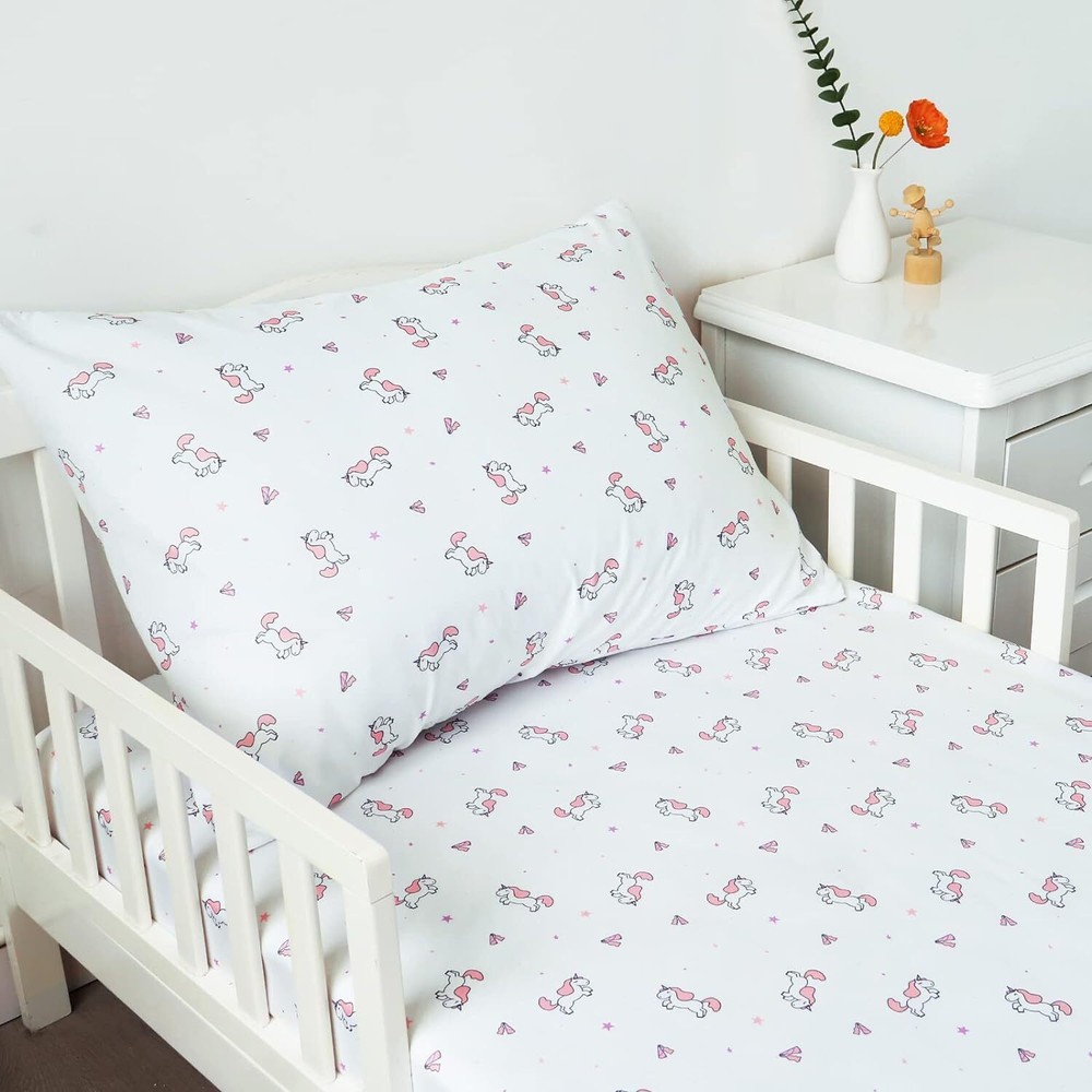 2-Piece Toddler Sheet Set Includes Crib Sheets Set and Envelope Pillowcase