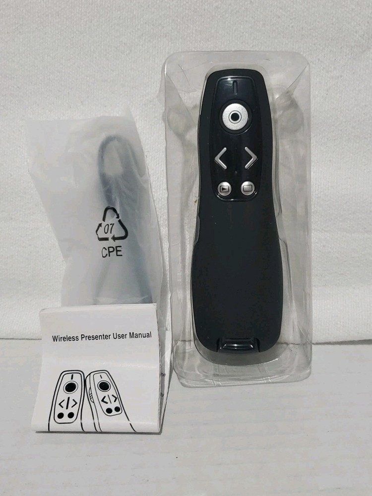 Wireless Presenter Presentation Clicker with Red Laser Pointer