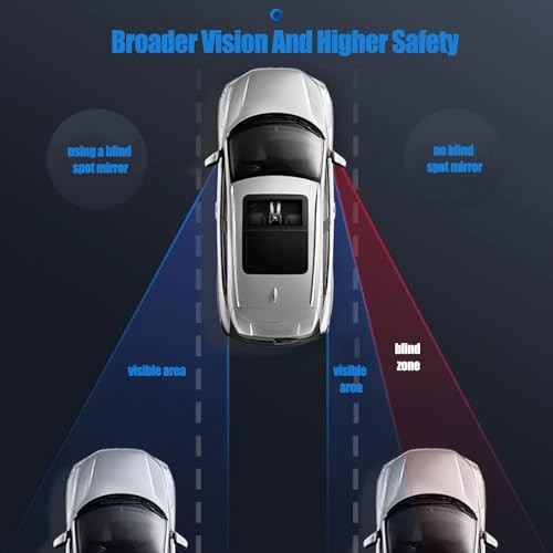 2PCS Blind Spot Mirror, Side View Mirror Blindspot, Frameless HD Suction cup
