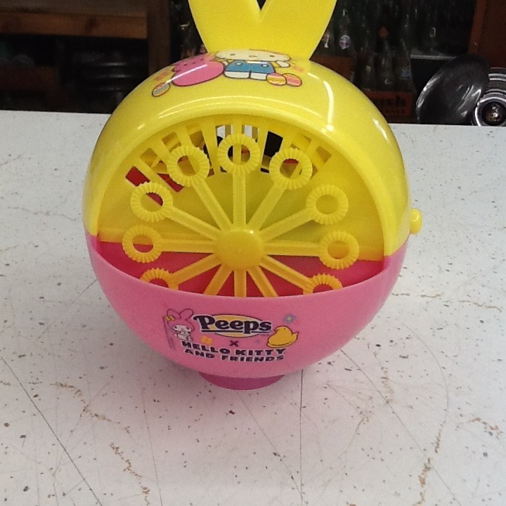 Hello Kitty & Friends X Peeps Bubble Machine Bubble Blower Works Great EASTER!