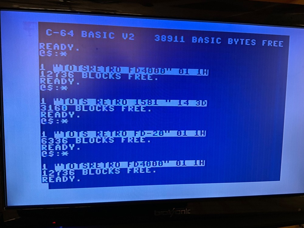 CMD Reproduction FD-4000 Disk Drive For Commodore c64 c128 and more