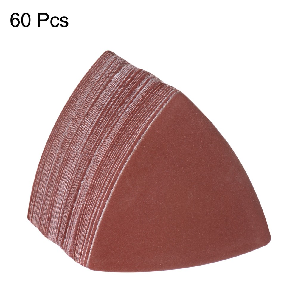 60pcs Triangular Hook & Circle Glass Cards 1000 Grits 3-1/8"