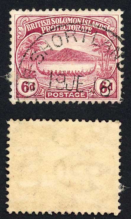 Solomon Is SG13 6d Shortland CDS