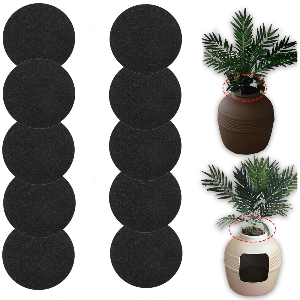 10Pcs Replacement Activated Charcoal Filter for Litter Box Carbon Premium Filter
