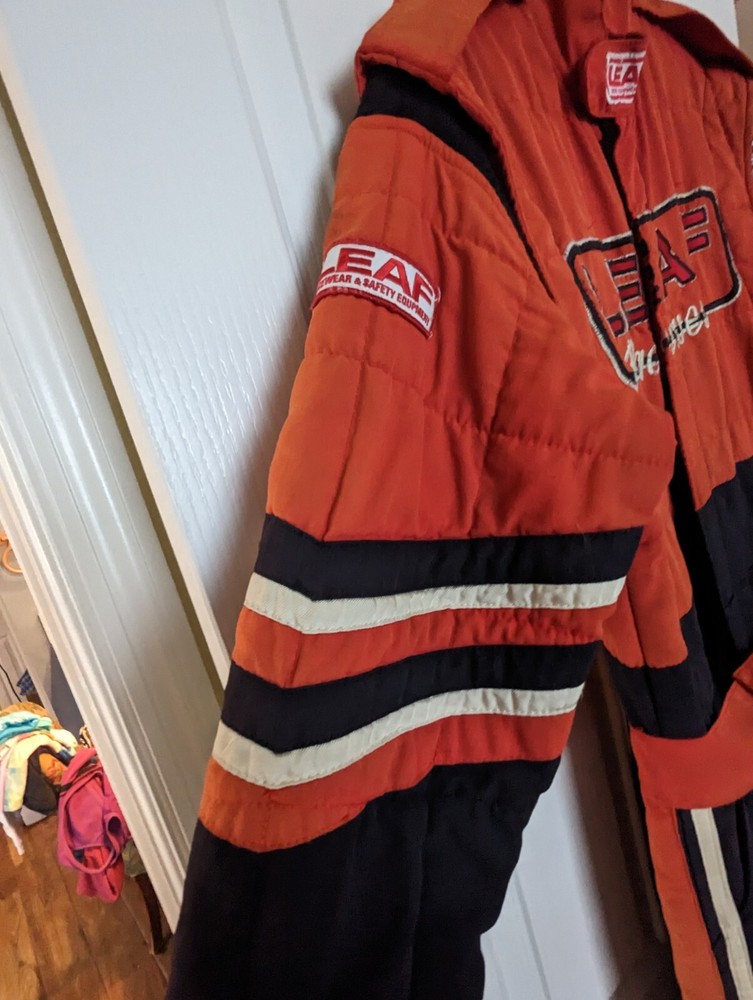 Vintage LEAF RACINGWEAR Safety Fire Suit Medium M