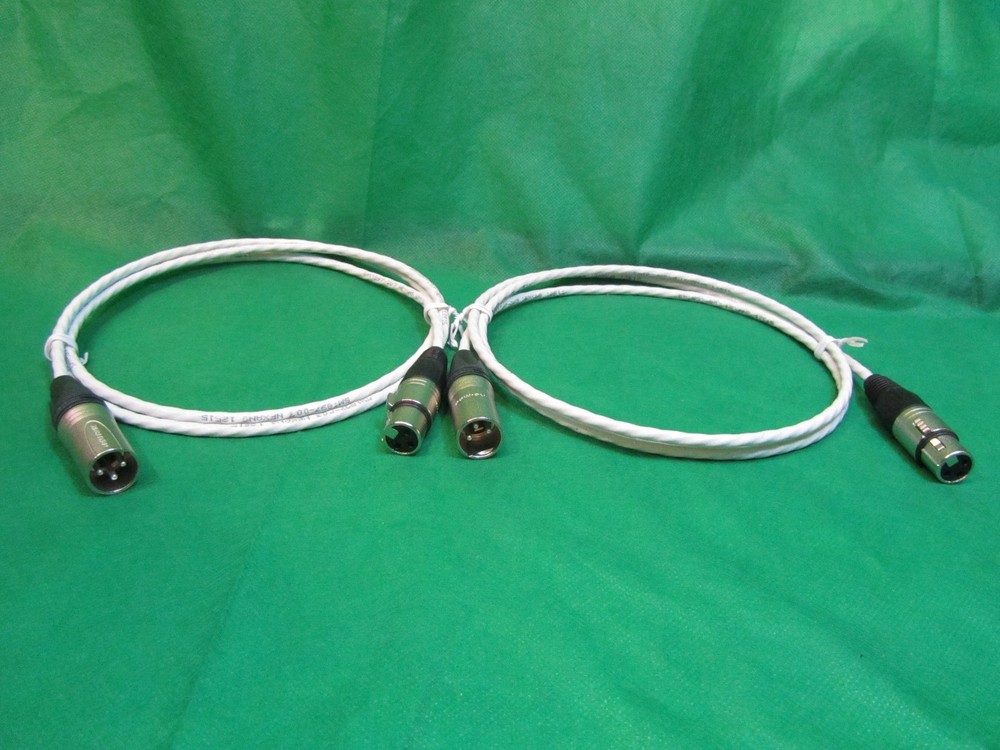 1.5' SILVER PLATED MIL-SPEC MIC BALANCED XLR INTERCONNECT FOR KRELL AMPLIFIERS.