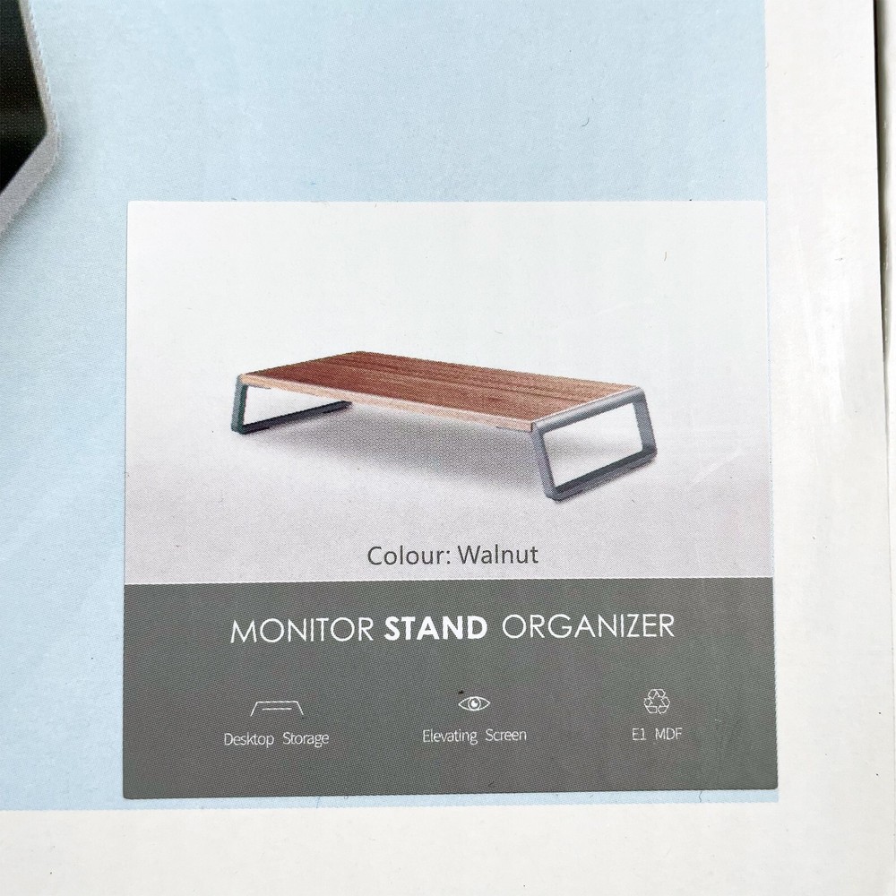 Monitor Stand Organizer COLOR WALNUT