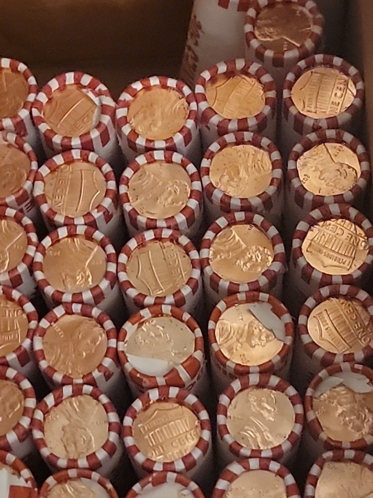2025 P Lincoln Shield Cent Penny Coin Rolls