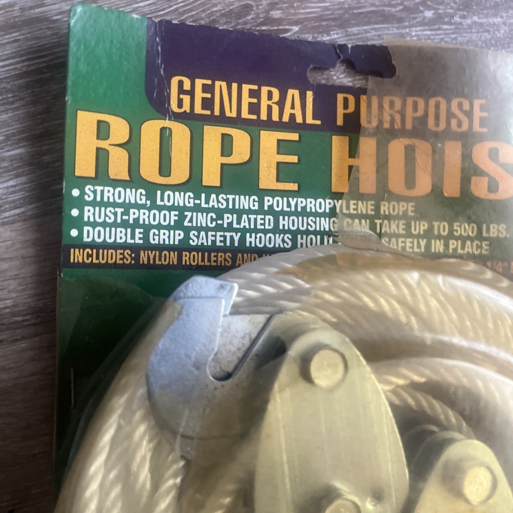 Haul Master General Purpose Rope Hoist. New item 45076.