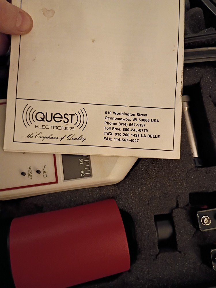 Quest Technologies Model 2700 Impulse Sound Level Meter W/Calibrator CA-12B