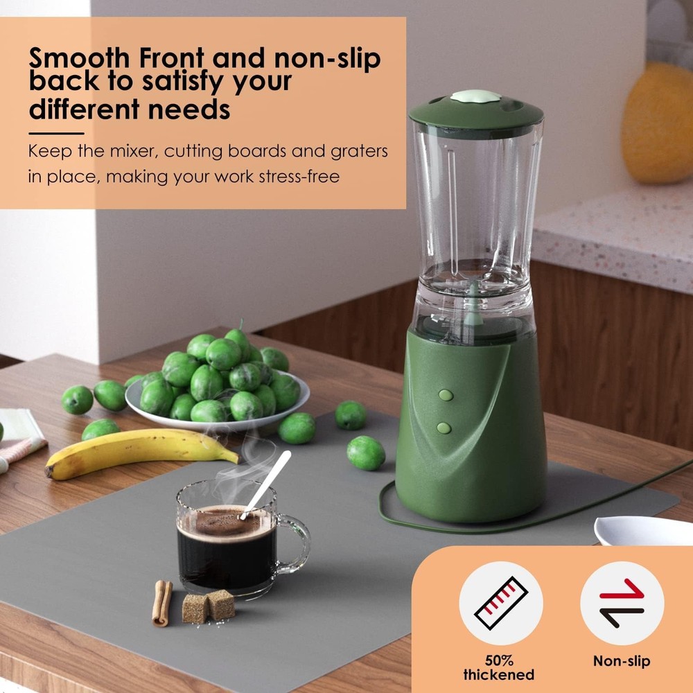 Extra Large Silicone Mat for Kitchen Worktop Protector, Thickened Nonstick He...