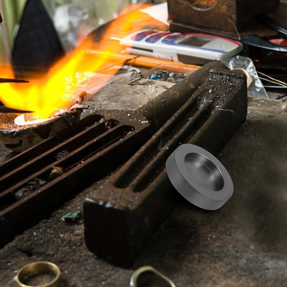 Round Smelting Mold Metalworking Coin Molds for Casting Graphite