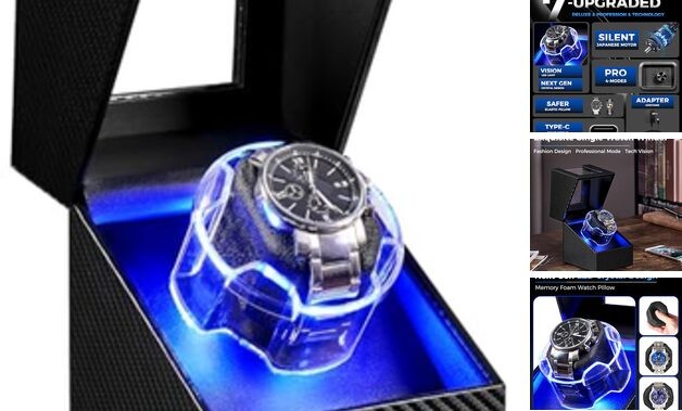 Watch Winder for Automatic Watches, 4 Modes Double Automatic Watch Winder box