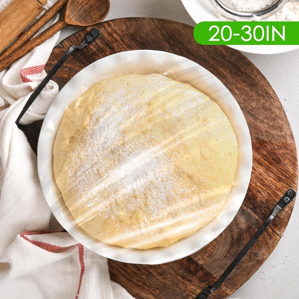Bowl Covers Elastic - 100 Count - Reusable Plastic Bowl Covers