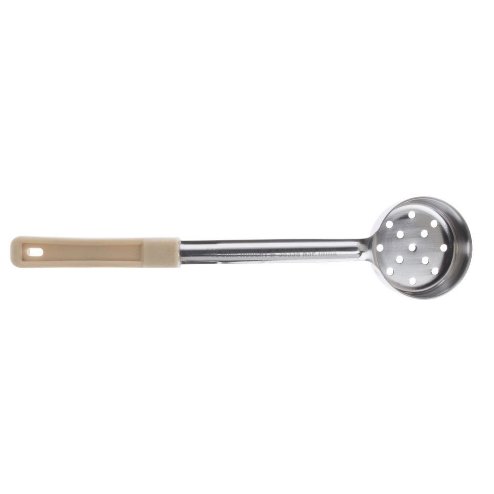 HUBERT 3 oz Perforated Portion Server Stainless Steel with Beige Plastic Handle