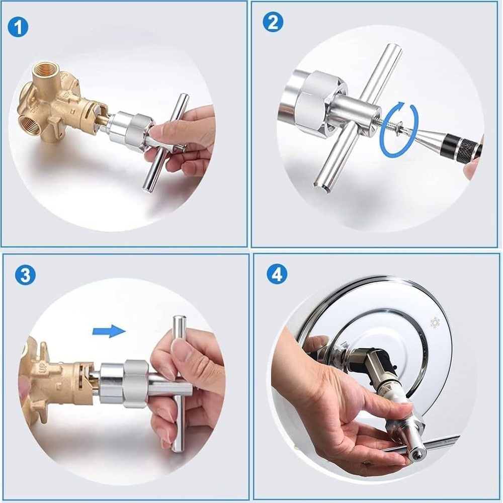 Moen Solid Brass 104421 Cartridge Puller 104421 Cartridge Removal Tool & Pull...