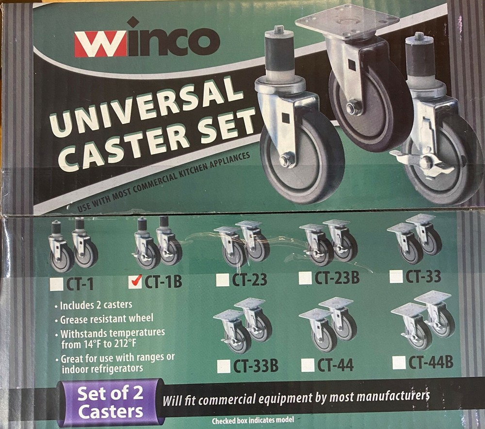 Winco CT-1B Caster Set