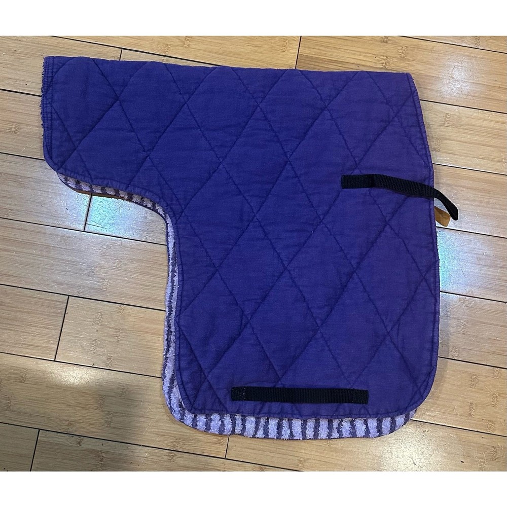Solid Purple English Saddle Pad