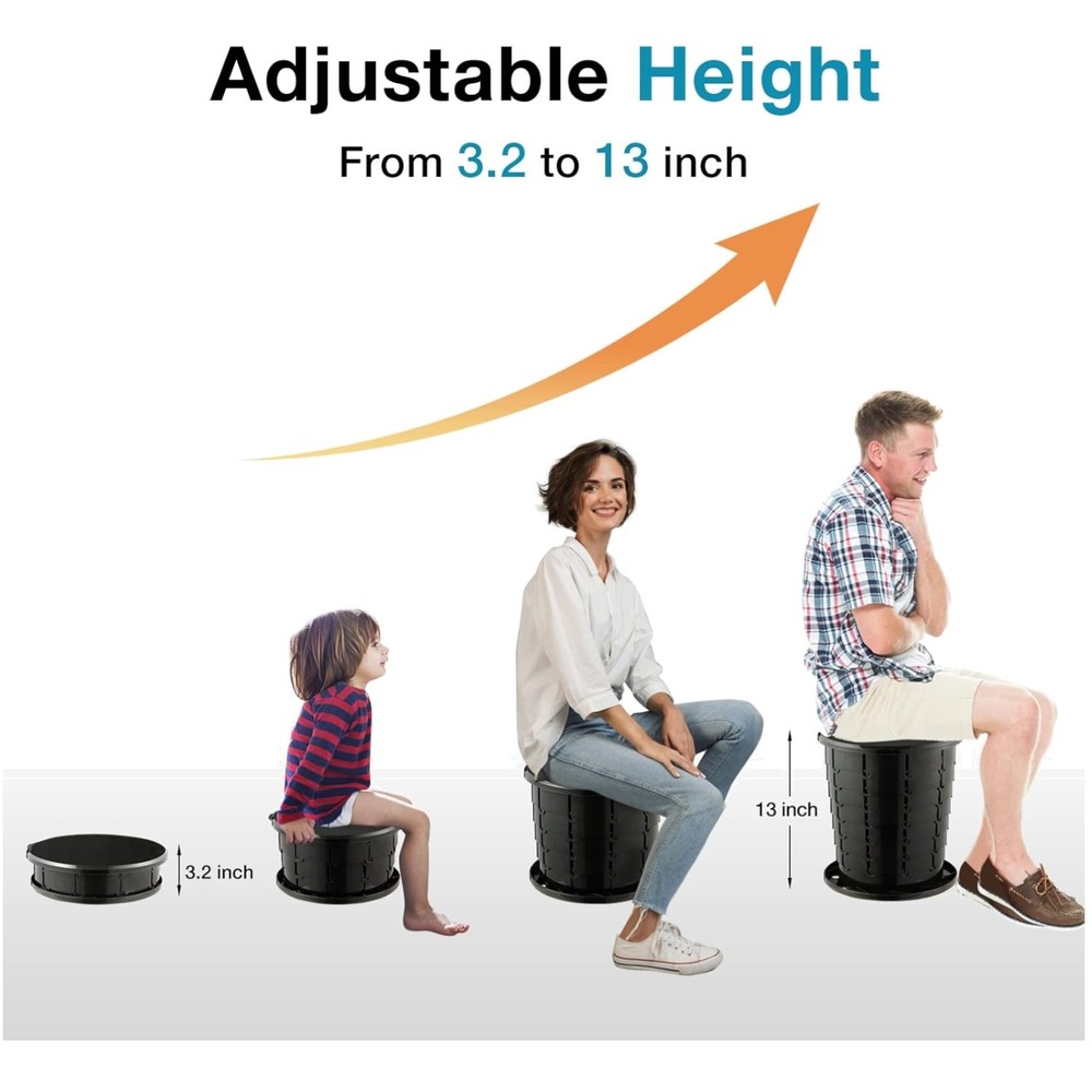 Adjustable Height Portable Camping Toilet