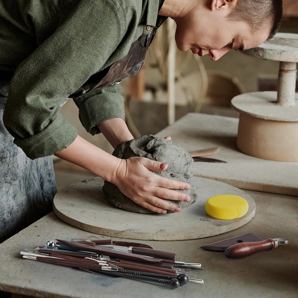 Ceramic Clay Modeling and Pottery Sculpting Tool Kit 23 Piece Set