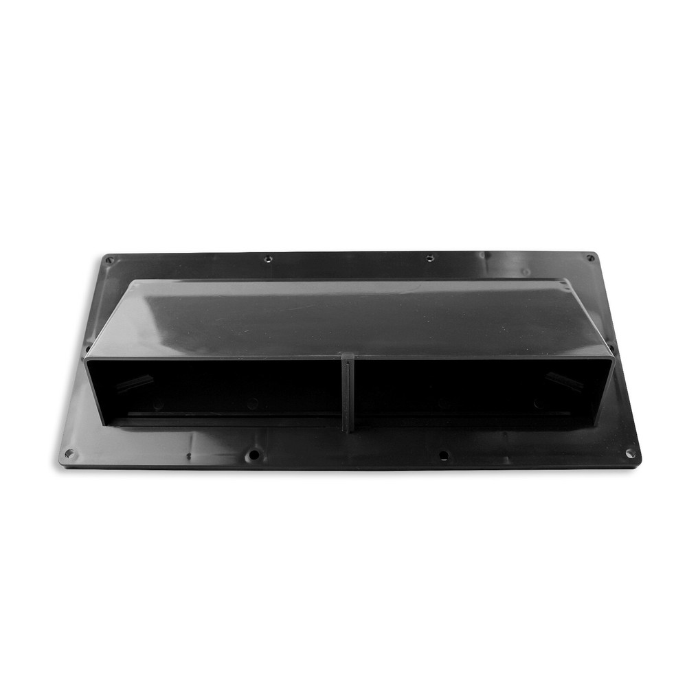 RV Exhaust Vent Cover Range Hood Manual Damper Trailer Camper Motorhome Part Blk