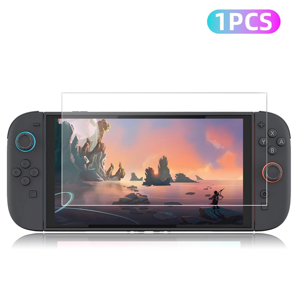 Tempered Glass Screen Protector Compatible with Nintendo Switch 2 AntiScratch HD