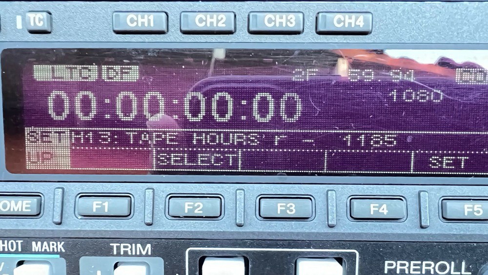SONY HDW-2000 HDCAM EDITOR Fully serviced! 1890 Drum Hours