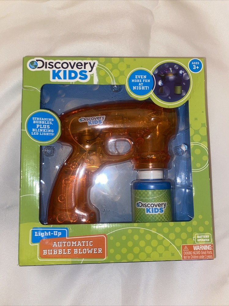 DISCOVERY KIDS LED LIGHT UP AUTOMATIC BUBBLE BLOWER  NIB