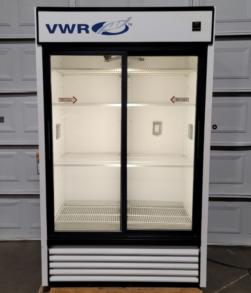 VWR GDM-41 Double Sliding Glass Door Basic Chromatography Refrigerator 115VAC