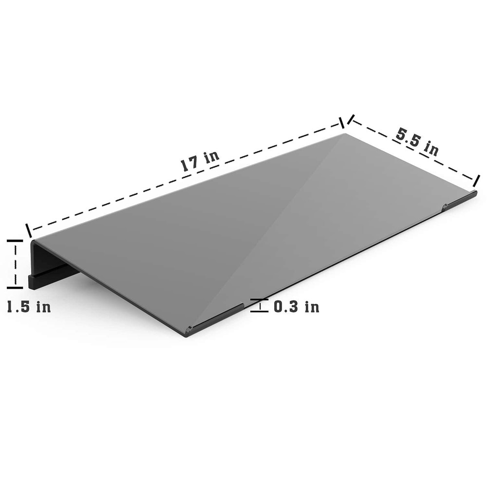 Acrylic Tilted Computer Keyboard Stand for Ergonomic Typing Keyboard Tray Hol...
