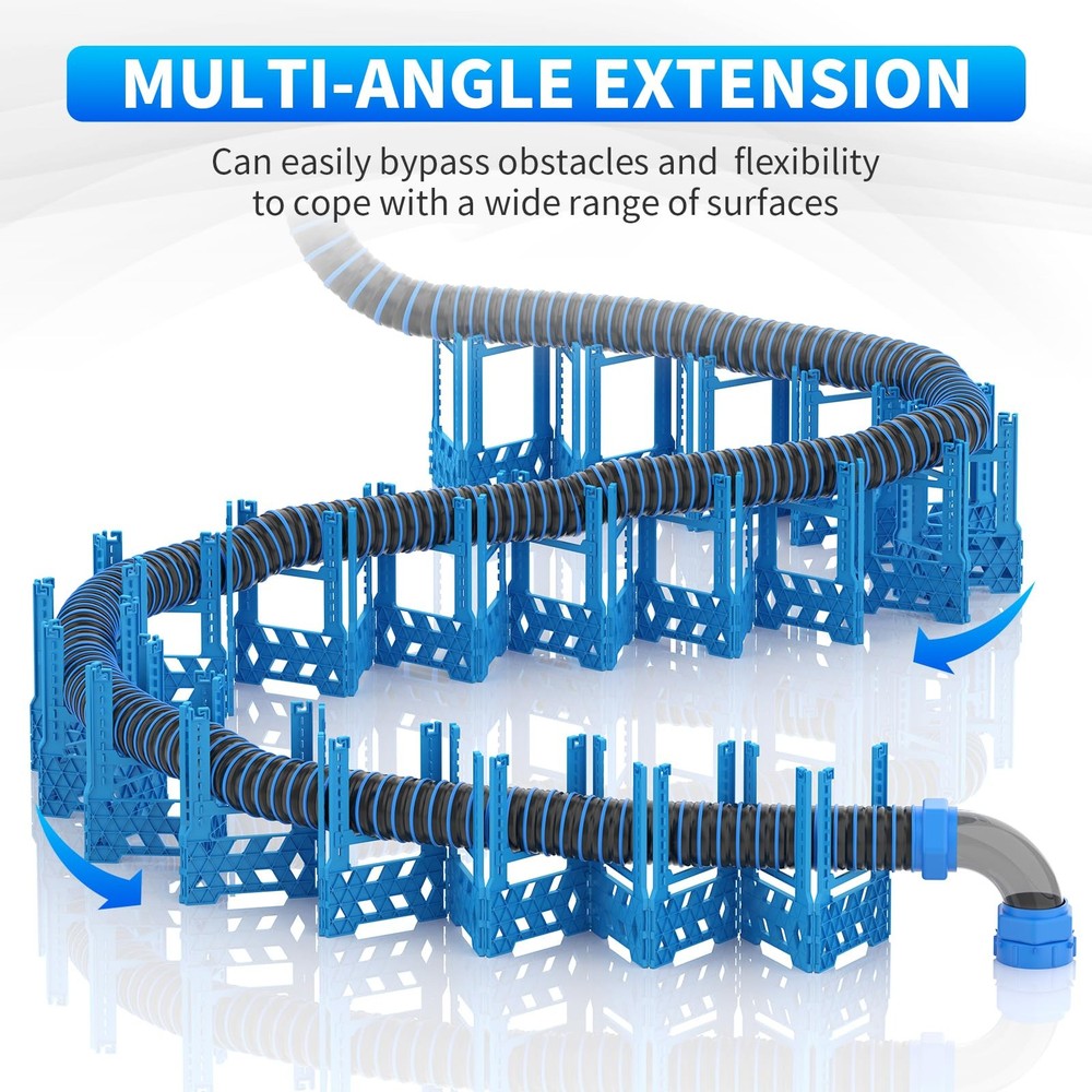 BEBOBLY RV Sewer Hose Support 10FT with Secure Rubber Band & Carry
