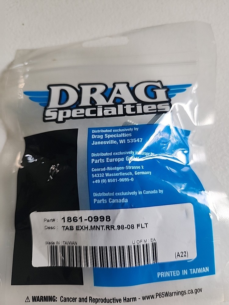 Drag Specialties Exhaust Bracket Tab 1861-0998